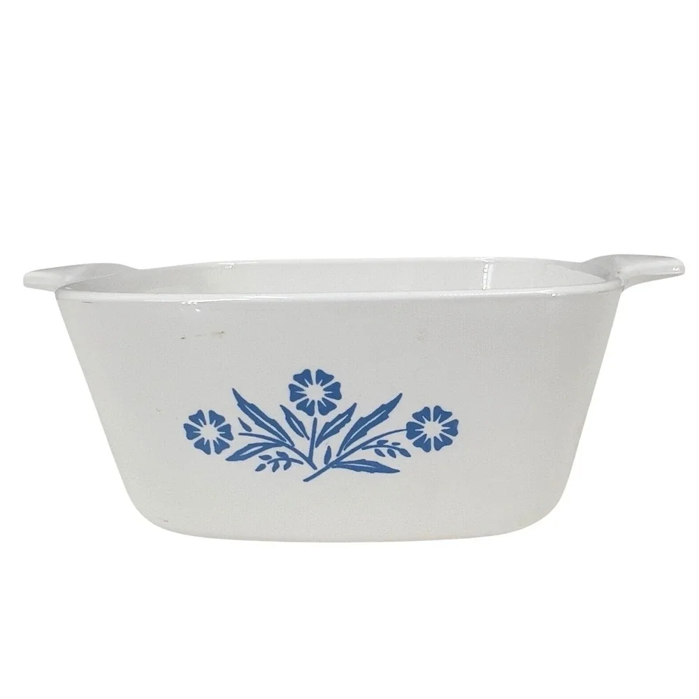 Corning Ware Blue Cornflower P-43-B Casserole Dish 24oz Vintage